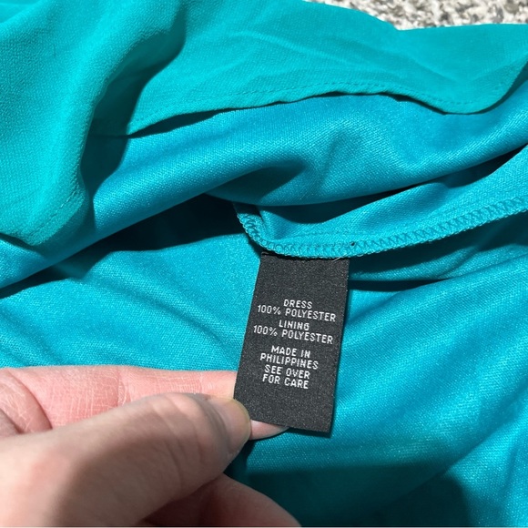 IZ Byer Sleeveless Dress Size M Lined Functional Zipper green NWT - Picture 6 of 8